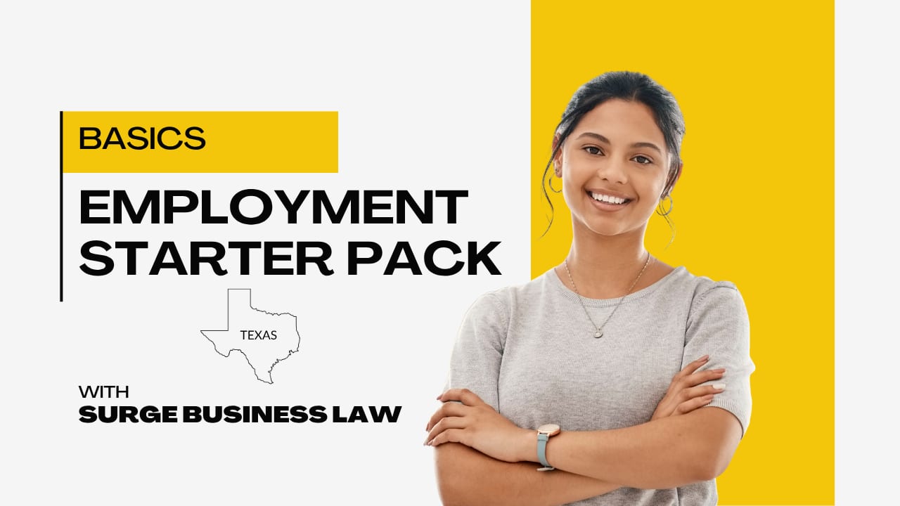 Texas Employer Startup Pack cover — 5 essential hiring forms for Texas small businesses